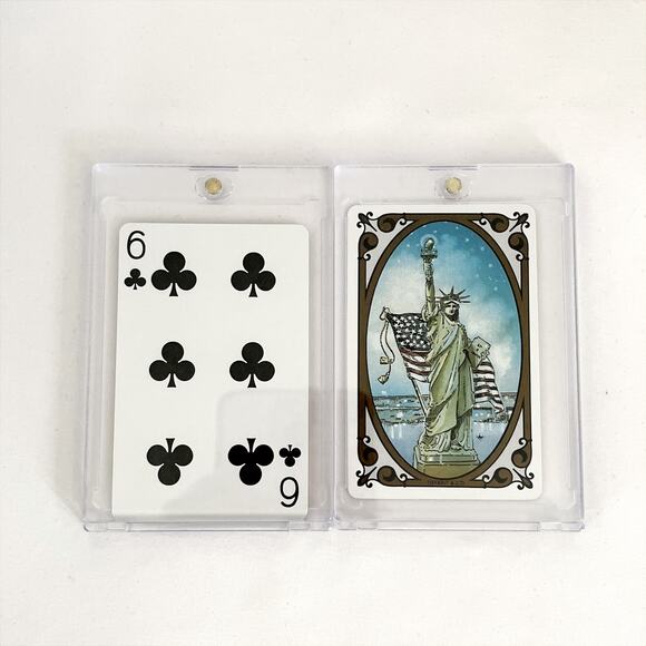 TIFFANY & Co Playing Card Brooklyn Bridge Statue of Liberty 80s Collectors COA - Picture 5 of 8